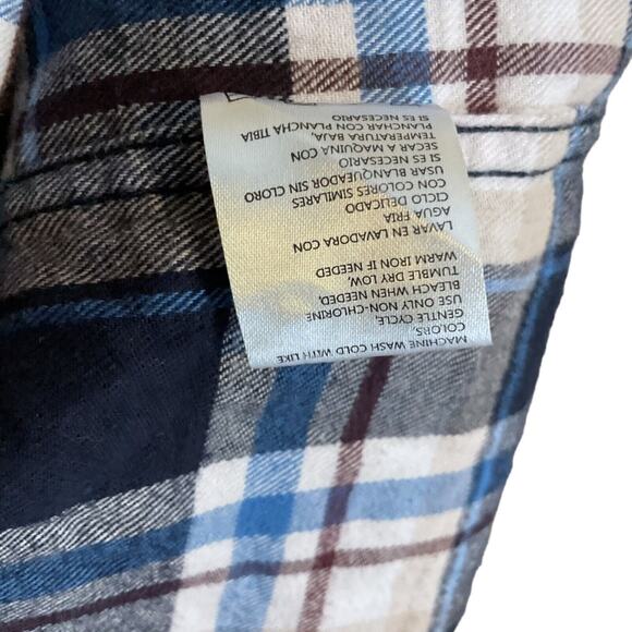 Weatherproof Vintage Men's Plaid Brushed Flannel SZ L Outdoor Workwear Cotton - Picture 12 of 12